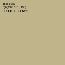 #C0B58A - Sorrell Brown Color Image